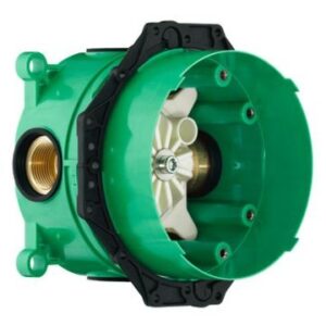 High-quality green plumbing valve with durable brass fittings, suitable for bathroom plumbing installations and repair projects in South Africa.