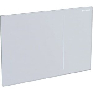 Flush Plate for Concealed Toilet cistern, modern bathroom accessories, high-quality designer flush button, GEBERIT brand, sleek and minimalist bathroom fixture, durable and water-efficient.