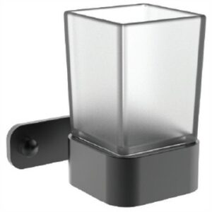 Clear wall-mounted soap or sanitizer dispenser with transparent container, ideal for modern bathrooms and kitchens.