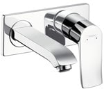 Chrome wall-mounted kitchen tap with single lever control, ideal for modern bathrooms and kitchens in South Africa.