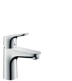 Polished chrome bathroom basin mixer tap with modern design for stylish bathrooms.