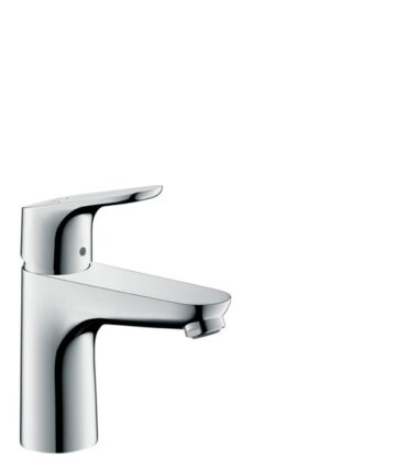 Polished chrome bathroom basin mixer tap with modern design for stylish bathrooms.