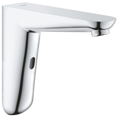 Sleek modern bathroom faucet in chrome finish for elegant and functional bathroom decor.