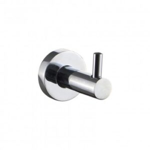 Chrome wall-mounted towel hook for bathroom accessories, enhancing organisation and style in your bathroom space.