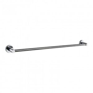 Polished stainless steel towel rail for bathroom, ideal for modern shower and bath spaces in South Africa.
