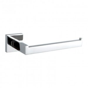 Chrome towel rail for bathroom, modern bathroom accessory, stainless steel design, wall-mounted towel holder, bathroom storage solution.