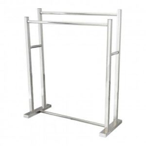 Heavy-duty stainless steel towel rail perfect for modern bathrooms, durable and rust-resistant, ideal for towel storage and bathroom organization.
