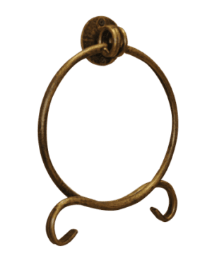 Antique brass toilet paper holder for bathroom decor, vintage style bathroom accessories, durable and stylish bathroom hardware.