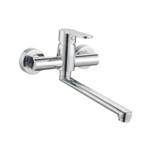 Chrome kitchen sink tap with single handle, modern design, ideal for bathrooms and kitchens in South Africa.