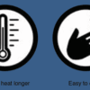 Retains heat longer bathroom heater icon for warm, efficient bathroom heating solutions.
