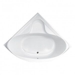 Acrylic corner bathtub with sleek white finish for stylish bathroom renovation and optimal space utilization in South African homes.