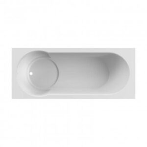 Bath bathtub with curved interior, white ceramic surface, ideal for bathroom renovations and repairs in South Africa, offering style and durability.