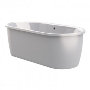Elegant white freestanding bathtub for modern bathrooms, perfect for luxury relaxation and stylish bathroom design in South Africa.