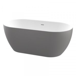 Sleek modern freestanding bathtub perfect for luxury bathrooms.
