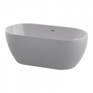 Modern freestanding bathtub ideal for luxurious bathrooms, made from durable high-quality acrylic, featuring sleek design and superior comfort.
