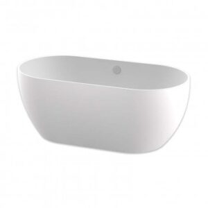 Luxury freestanding white bathtub for modern bathrooms, stylish and durable bathroom fixtures, elegant bathing solutions, Bathroom Store South Africa.