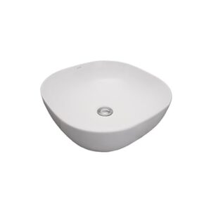 Sleek white ceramic bathroom wash basin, modern design, ideal for stylish bathroom setups.