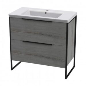 Modern grey bathroom vanity with ceramic sink, stylish and functional for South African homes.