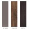 Colors.jpg Oak wood bathroom cabinet finish in various shades for elegant bathroom decor.