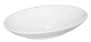 Elegant white bathroom sink basin, modern oval design, perfect for stylish and functional bathroom decor in South Africa.