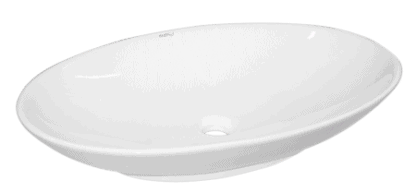 Elegant white bathroom sink basin, modern oval design, perfect for stylish and functional bathroom decor in South Africa.
