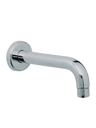 Polished chrome bathroom wall-mounted tap for sink or washbasin, modern and durable bathroom fixture.