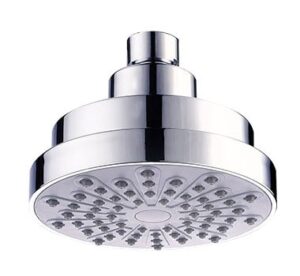 High-quality chrome shower head with multiple spray settings for a luxurious bathroom experience. Perfect for modern bathrooms seeking style and functionality.