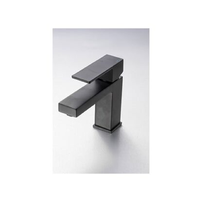 Sleek modern black bathroom basin mixer tap perfect for contemporary bathrooms.