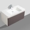 Modern bathroom vanity with integrated sink and sleek design, perfect for contemporary bathroom decor, from Bathroom Store South Africa.