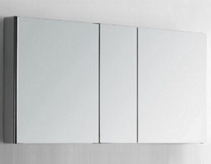 White bathroom cabinet with sleek, modern design for bathroom storage solutions in South Africa.