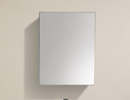 Mirror cabinet for bathroom storage and decor - modern, sleek design, ideal for small spaces. Perfect addition to any bathroom for functionality and style. Suitable for all bathroom interiors.