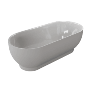 Modern white freestanding bathtub ideal for stylish bathroom renovations in South Africa.