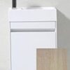 R460SO.jpg Sleek modern bathroom vanity with a white finish and wooden accents, perfect for contemporary bathroom designs.