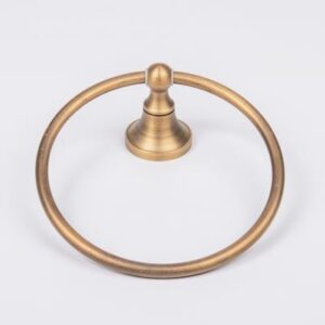 Brass towel ring for bathroom decor, stylish and durable accessories from Bathroom Store South Africa.