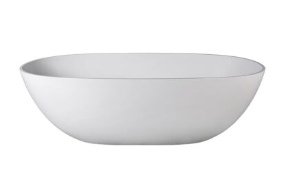 Modern white freestanding bathtub for bathroom renovation and spa-like comfort, ideal for contemporary bathroom designs in South Africa.