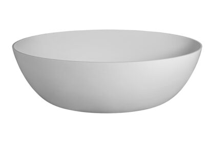 Cream oval freestanding bathtub for modern bathrooms in South Africa.