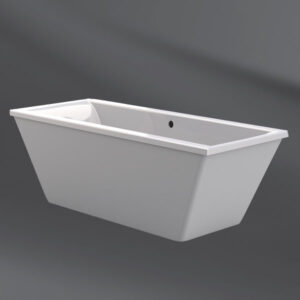 Elegant freestanding white bathtub perfect for modern bathrooms in South Africa. Ideal for luxury and comfort, available at Bathroom Store.