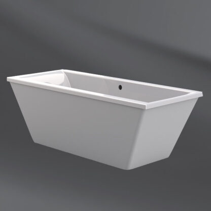 Elegant freestanding white bathtub perfect for modern bathrooms in South Africa. Ideal for luxury and comfort, available at Bathroom Store.