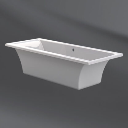 Sleek white free-standing bathtub for modern bathrooms | Bathroom Store South Africa.