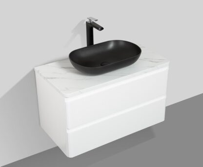 Santorini 900mm Double Drawer (White Basin)