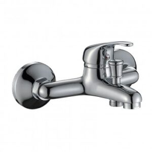 Faucet tap for bathroom sink, chrome finish, modern design, ideal for bathroom renovations and upgrades.