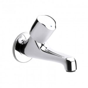 Chrome bathroom tap, modern sink mixer for bathroom vanity, high-quality chrome finish.