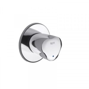 Chrome shower mixer tap, modern bathroom plumbing fixture for hot and cold water control, high-quality brass construction, ideal for stylish bathroom renovations.