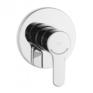 Modern bathroom shower mixer tap in chrome finish, ideal for contemporary bathroom renovations and installations.