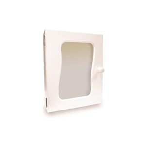 High-quality white bathroom medicine cabinet with mirror door for storage and organisation in bathroom spaces.