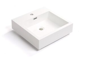Modern white bathroom vanity basin ideal for contemporary bathroom designs in South Africa.