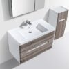 Modern bathroom vanity with wooden finish and sleek design, ideal for contemporary bathrooms in South Africa.