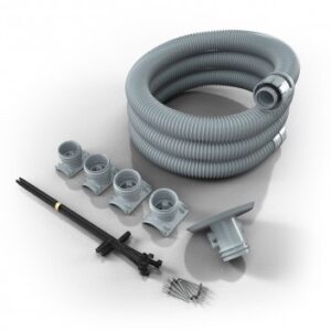 Flexible bathroom waste pipe and fitting set for easy installation and maintenance in bathrooms and plumbing systems.
