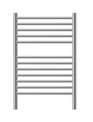 Aluminium towel radiator for bathroom heating and drying, modern design, durable and rust-resistant material.