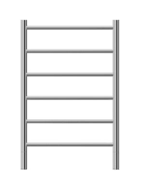 Aluminium heated towel rail for bathroom, modern and durable bathroom heating solution. Ideal for towel drying and bathroom heating in South Africa.